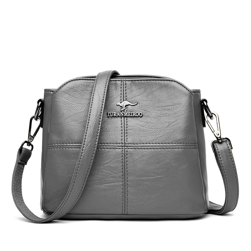 Plaid PU Leather Women’s Shoulder & Crossbody Handbag