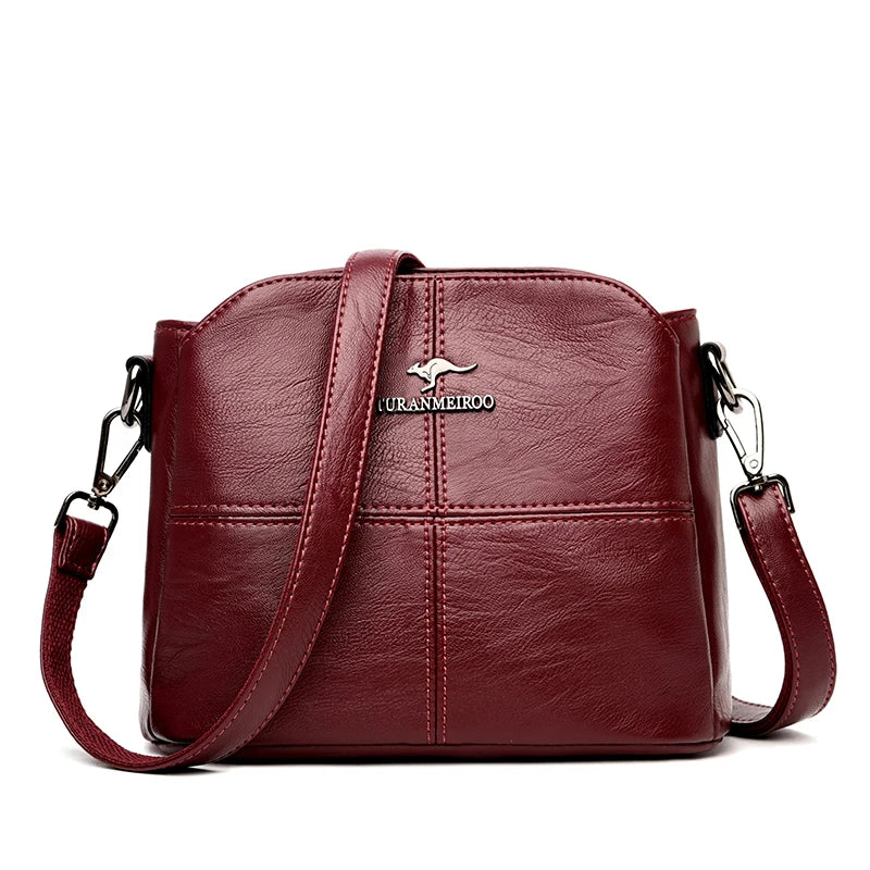 Plaid PU Leather Women’s Shoulder & Crossbody Handbag