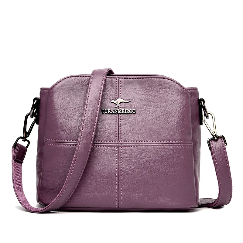 Plaid PU Leather Women’s Shoulder & Crossbody Handbag