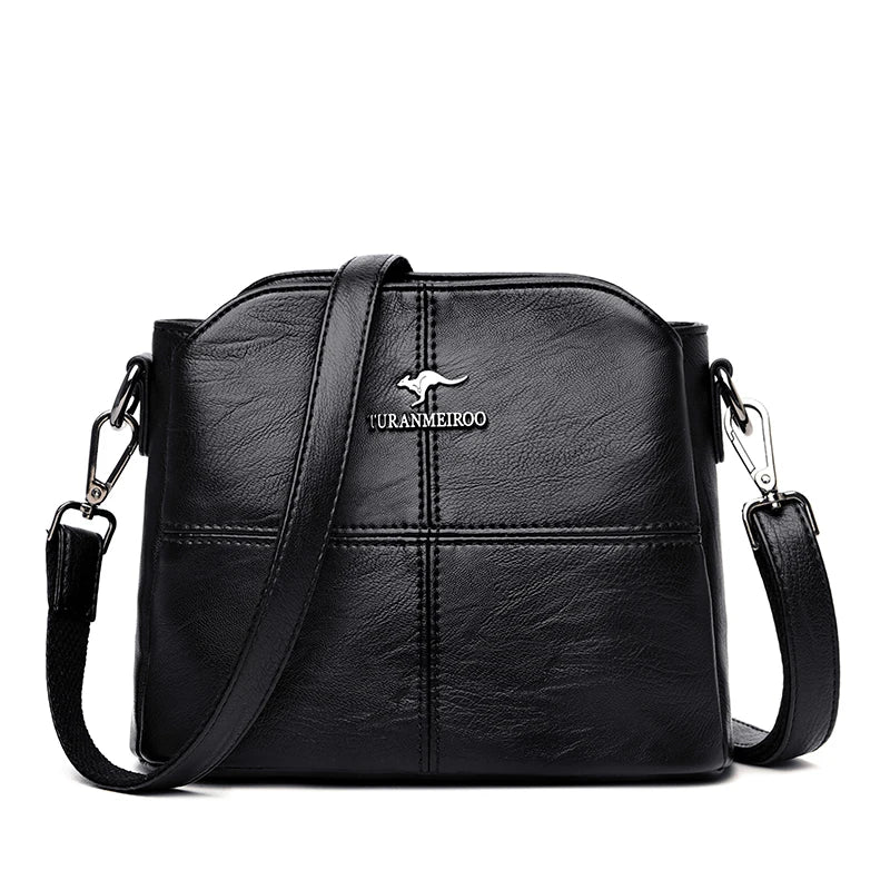 Plaid PU Leather Women’s Shoulder & Crossbody Handbag