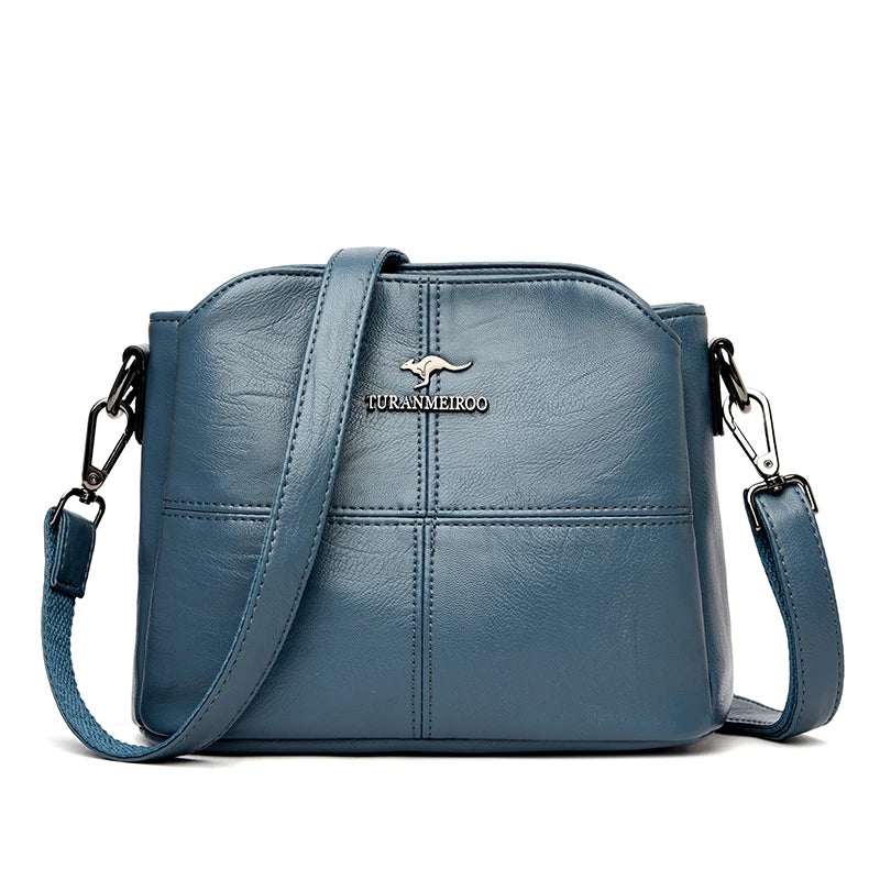 Plaid PU Leather Women’s Shoulder & Crossbody Handbag