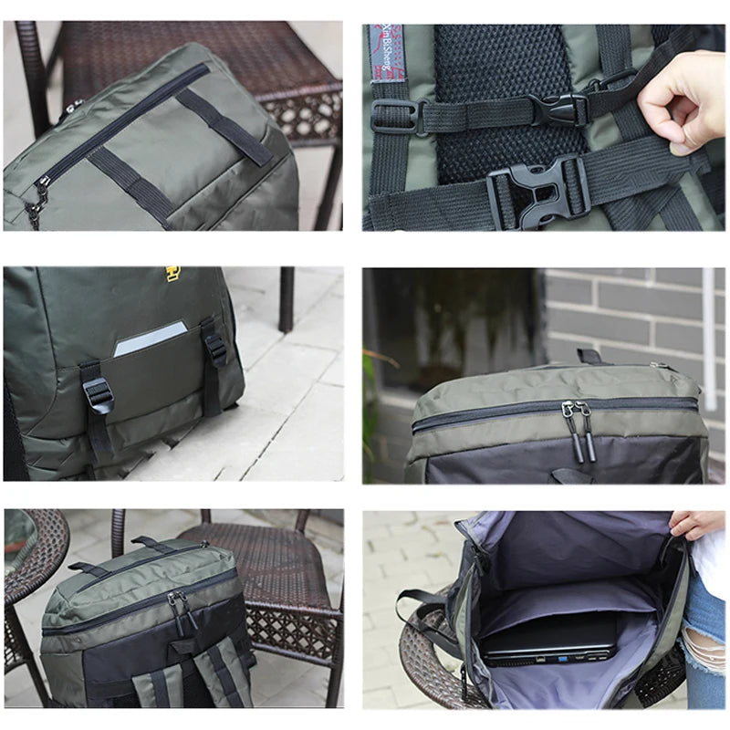 Premium Outdoor Hiking Backpack - 50L/80L Capacity for Travel & Camping