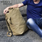 Large Canvas Travel Backpack - Tactical Military Style Rucksack for Men & Women