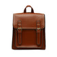 Women's Vintage PU Leather Backpack - Fashion School & Leisure Shoulder Bag