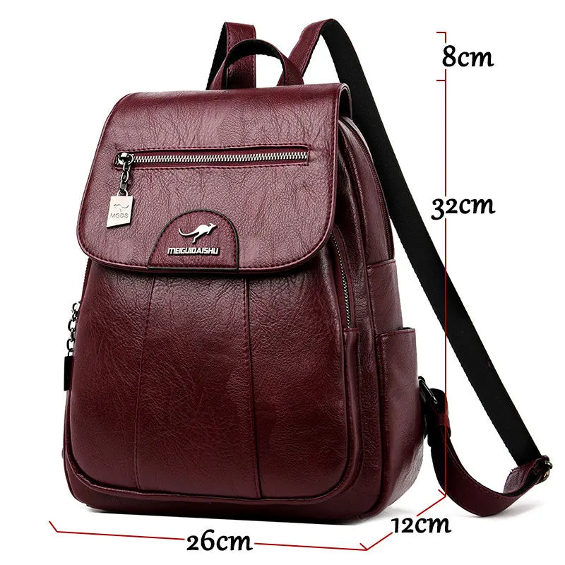 Women's Genuine Leather Vintage Backpack