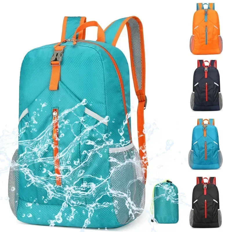 25L Lightweight Foldable Hiking Backpack - Waterproof Outdoor Travel Daypack