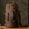 Genuine Leather Travel Backpack - Vintage Style Daypack for Men