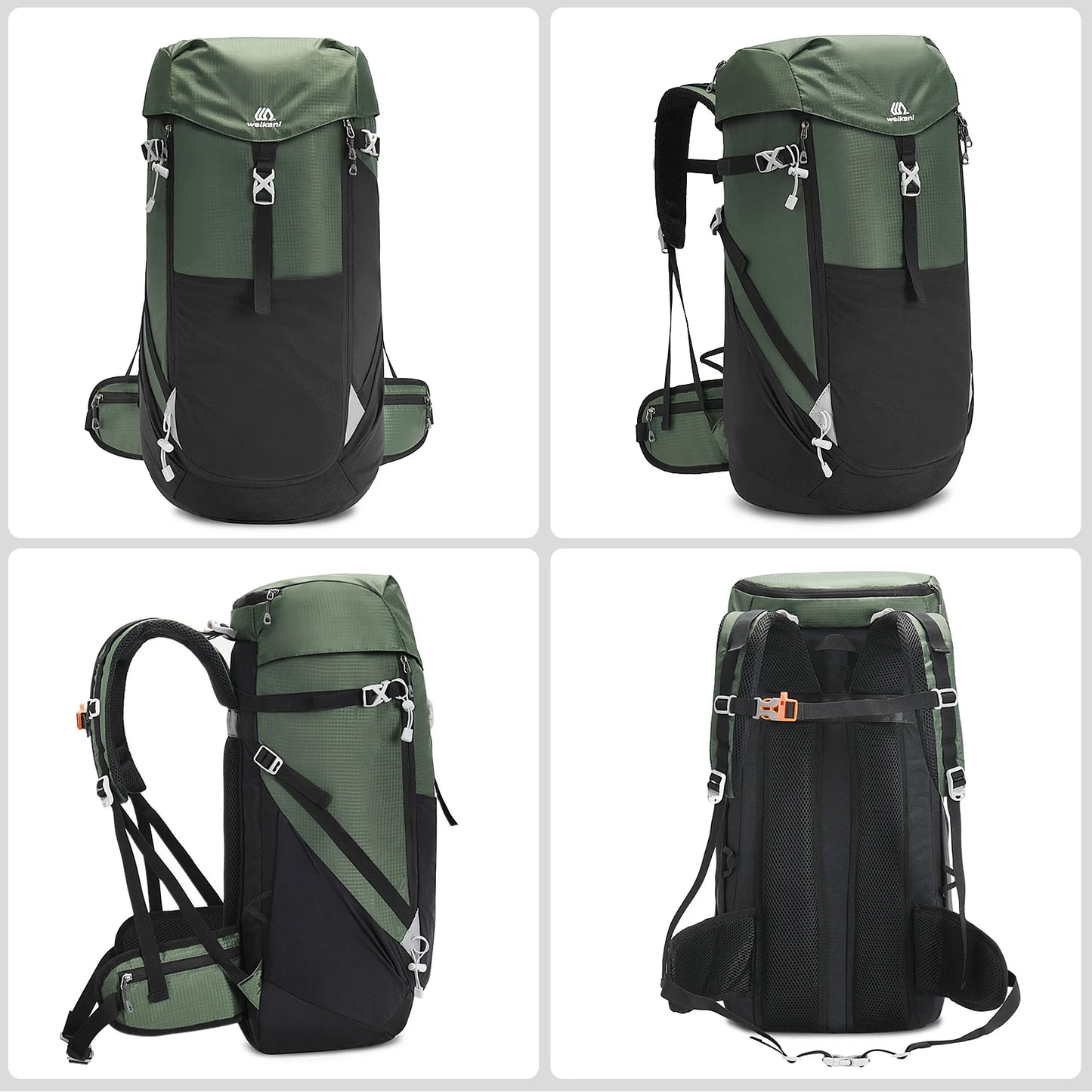 TOMSHOO 50L Waterproof Mountain Backpack - Tactical Outdoor Hiking Pack