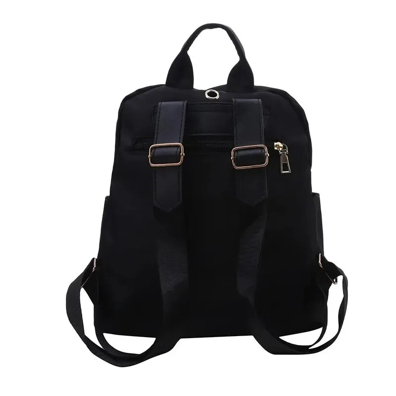 Black Travel Backpack - Large Capacity Unisex Student Backpack