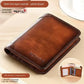 Men's Genuine Leather RFID Blocking Trifold Wallet