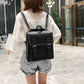 Women's Vintage PU Leather Backpack - Fashion School & Leisure Shoulder Bag