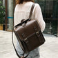 Women's Vintage PU Leather Backpack - Fashion School & Leisure Shoulder Bag