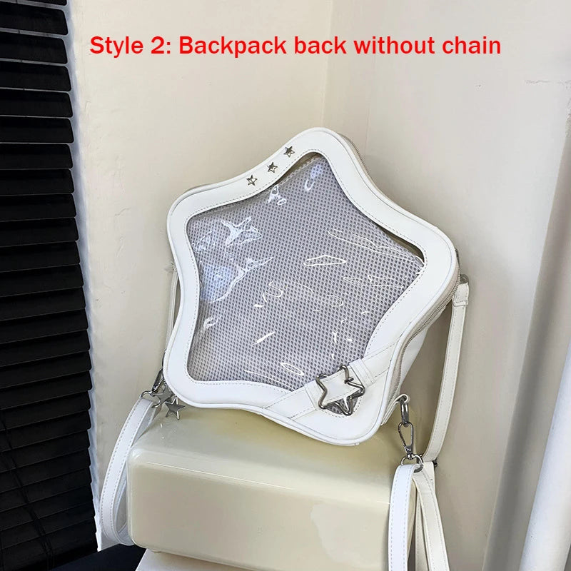 Transparent Ita Bag Backpack - Women's Crossbody Display Bag
