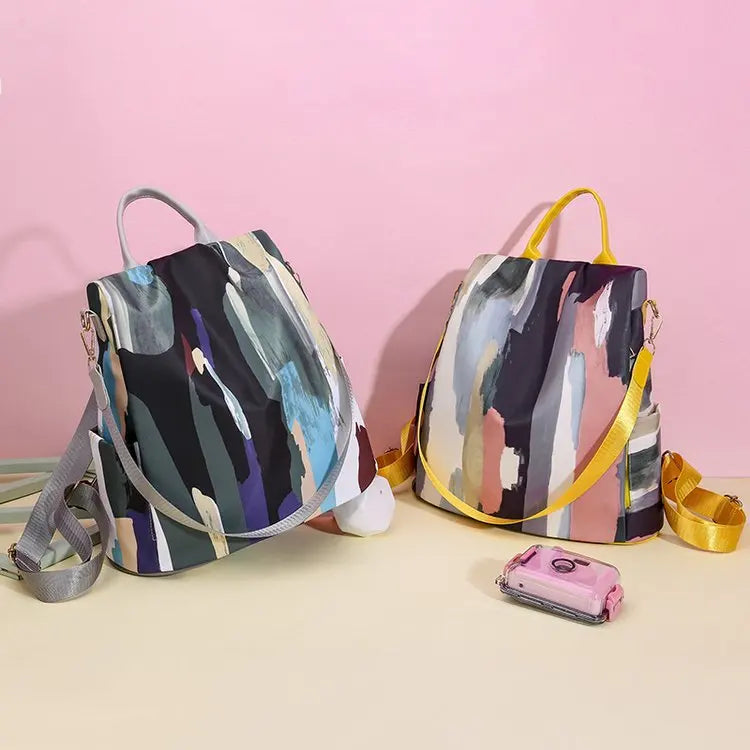 Women's Oxford Cloth Anti-Theft Backpack - Large Capacity Leisure Shoulder Bag