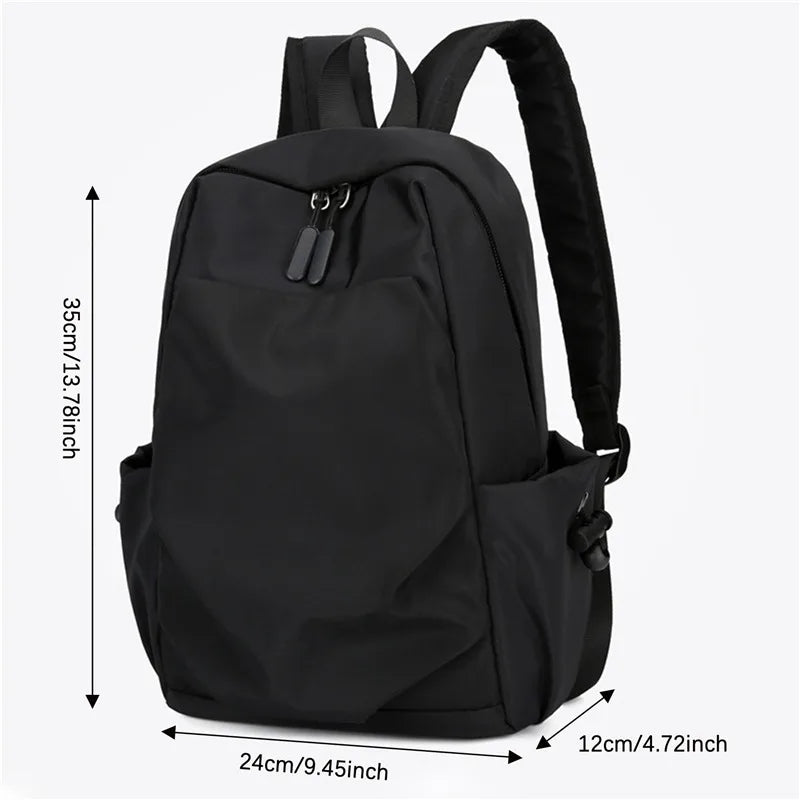 Men's Canvas Waterproof Backpack - Small Travel & School Bag