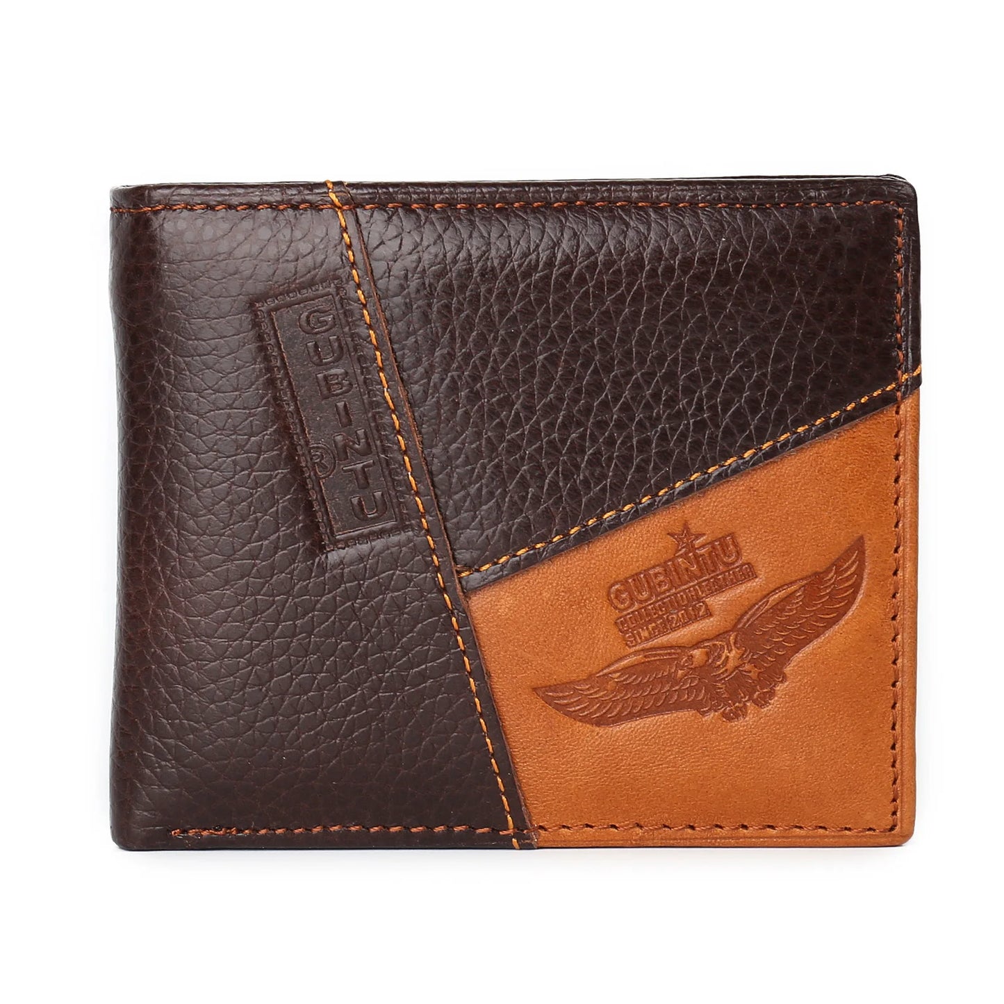 Men's Genuine Leather RFID Blocking Trifold Wallet