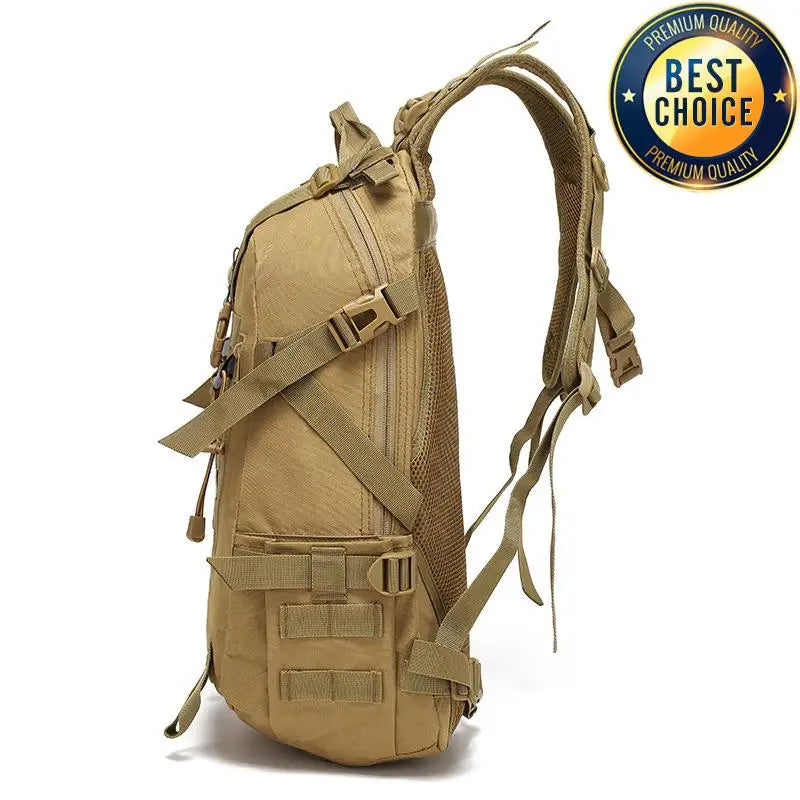 Tactical Reflective MOLLE Backpack - 900D Outdoor Rucksack for Hiking, Camping & Travel