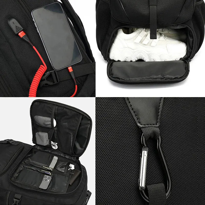 Premium Large Capacity Travel Backpack - 50L/60L/80L Waterproof Laptop Backpack for Business & Outdoor Adventures