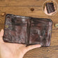 Men's Vintage Genuine Leather Wallet with Coin Pocket