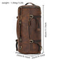Genuine Leather Travel Backpack - Vintage Style Daypack for Men