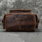 Premium Genuine Leather Backpack for Men - 17 Inch Laptop Travel Daypack