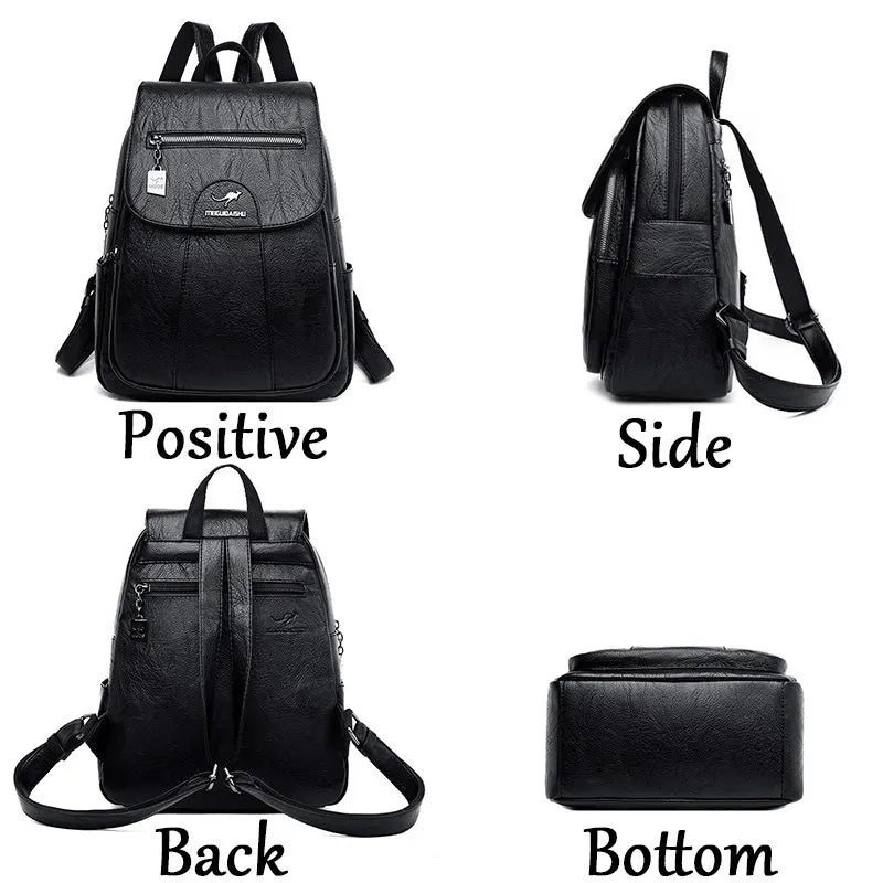Women's Genuine Leather Vintage Backpack