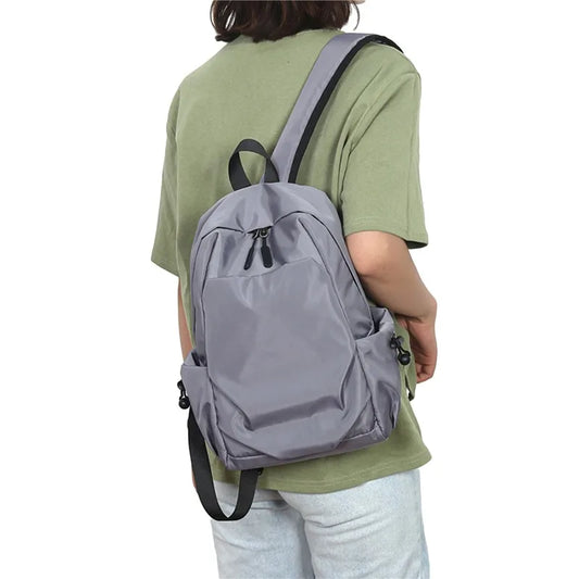 Men's Canvas Waterproof Backpack - Small Travel & School Bag