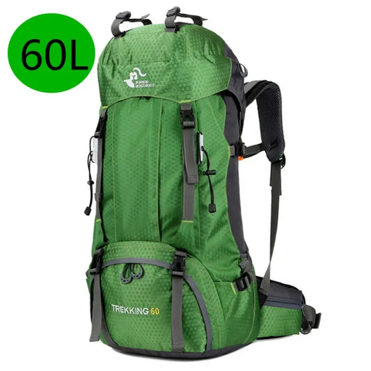 60L Waterproof Hiking Backpack - Professional Outdoor Camping & Mountaineering Pack