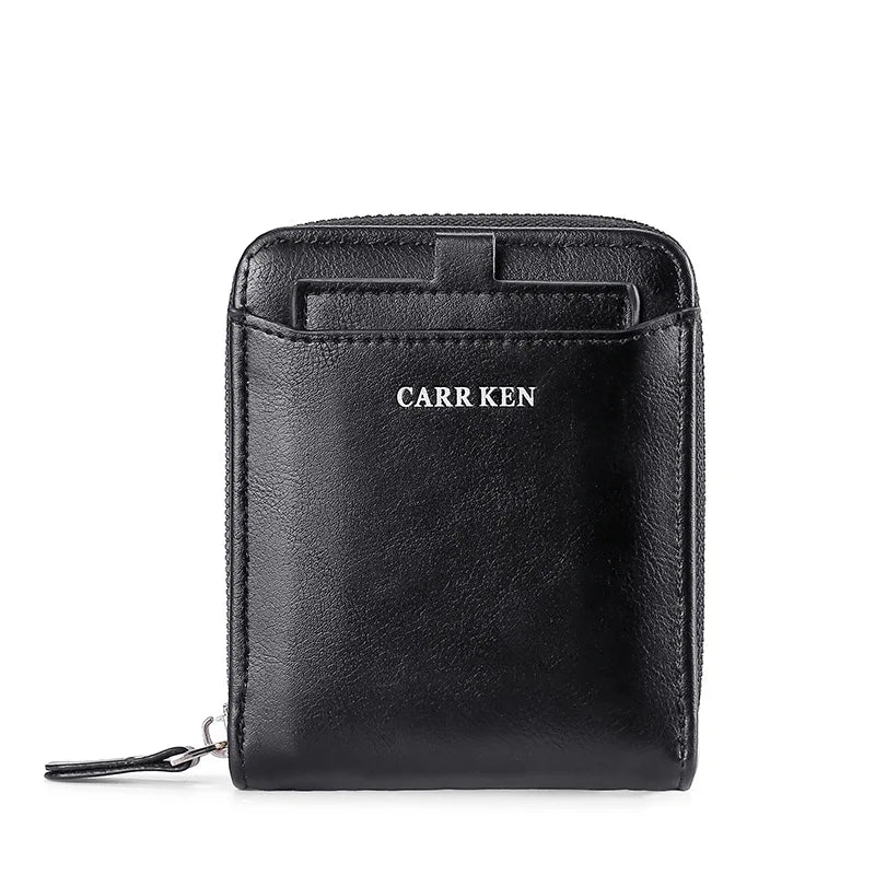 Men's RFID Blocking Trifold Wallet with ID Window