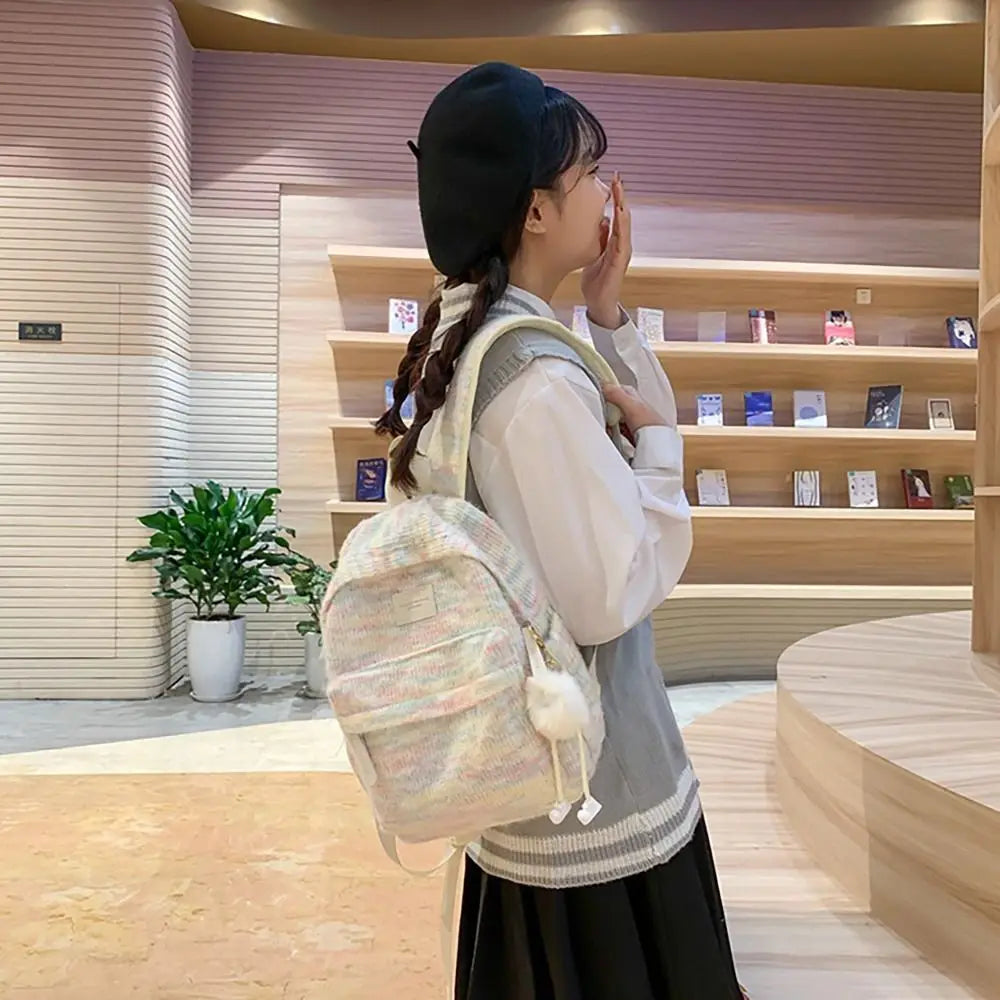 Gradient School Backpack - Large Capacity Shoulder Bag for Students