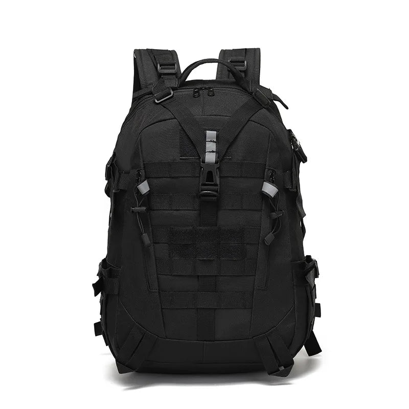 Tactical Reflective MOLLE Backpack - 900D Outdoor Rucksack for Hiking, Camping & Travel