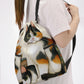 Cat Pattern Drawstring Backpack - Large Capacity Sports & Fitness Bag