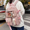 Korean Style Campus Backpack for Girls - Lightweight Laptop Bag