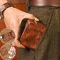 Men's Vintage Genuine Leather Wallet with Coin Pocket