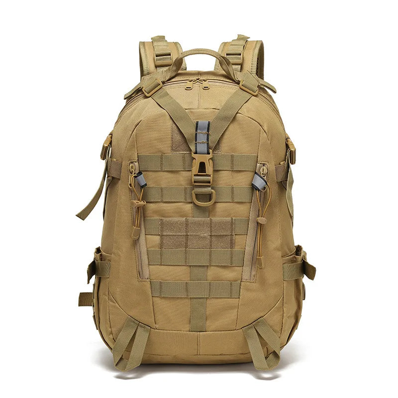 Tactical Reflective MOLLE Backpack - 900D Outdoor Rucksack for Hiking, Camping & Travel