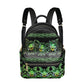 Polynesian Tribal Floral Backpack - Women's PU Leather Backpack