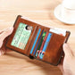 Men's Genuine Leather RFID Blocking Trifold Wallet