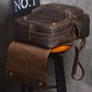 Premium Vintage Leather Laptop Backpack - 15.6 Inch