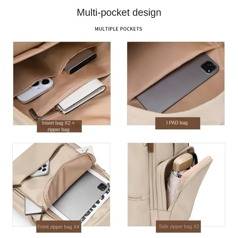 GOLF MADAM Women's 15.6" Laptop Backpack - Nylon Travel & School Bag