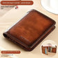 Men's Genuine Leather RFID Blocking Trifold Wallet