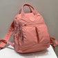 Women's Waterproof Nylon Travel Backpack - Multi-Pocket Laptop Bag