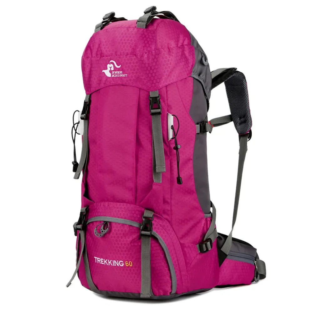 60L Waterproof Hiking Backpack - Professional Outdoor Camping & Mountaineering Pack