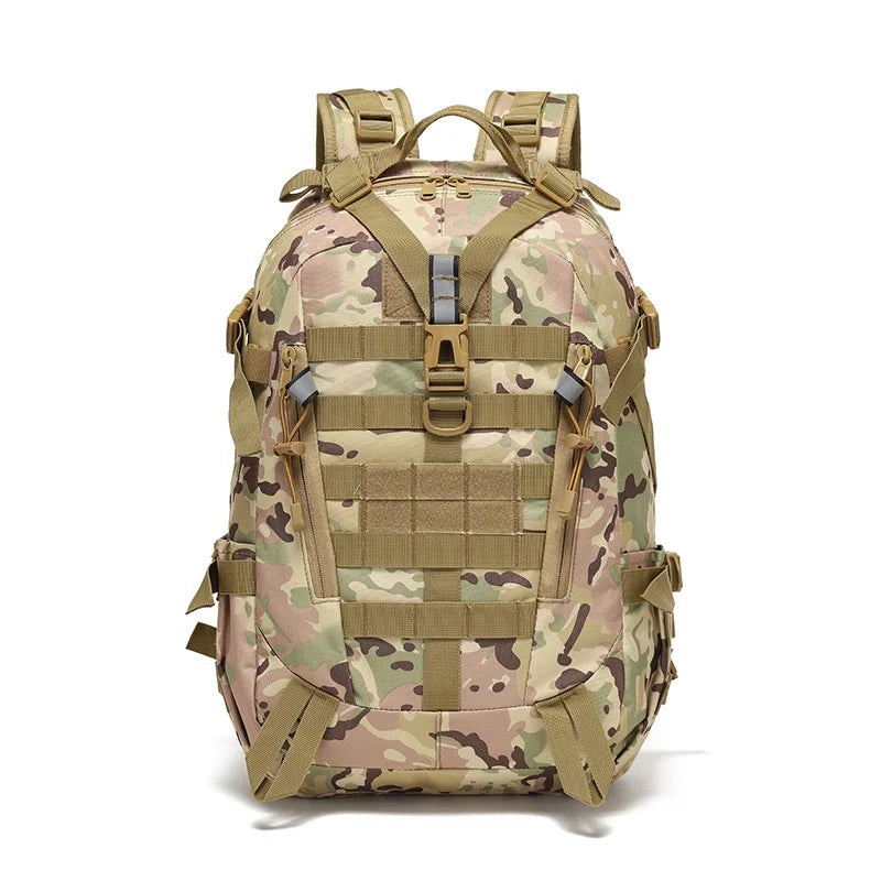 Tactical Reflective MOLLE Backpack - 900D Outdoor Rucksack for Hiking, Camping & Travel