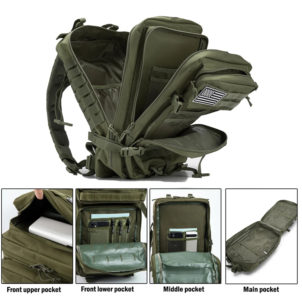 30L-50L Tactical Military Backpack - Outdoor Hiking Survival Pack