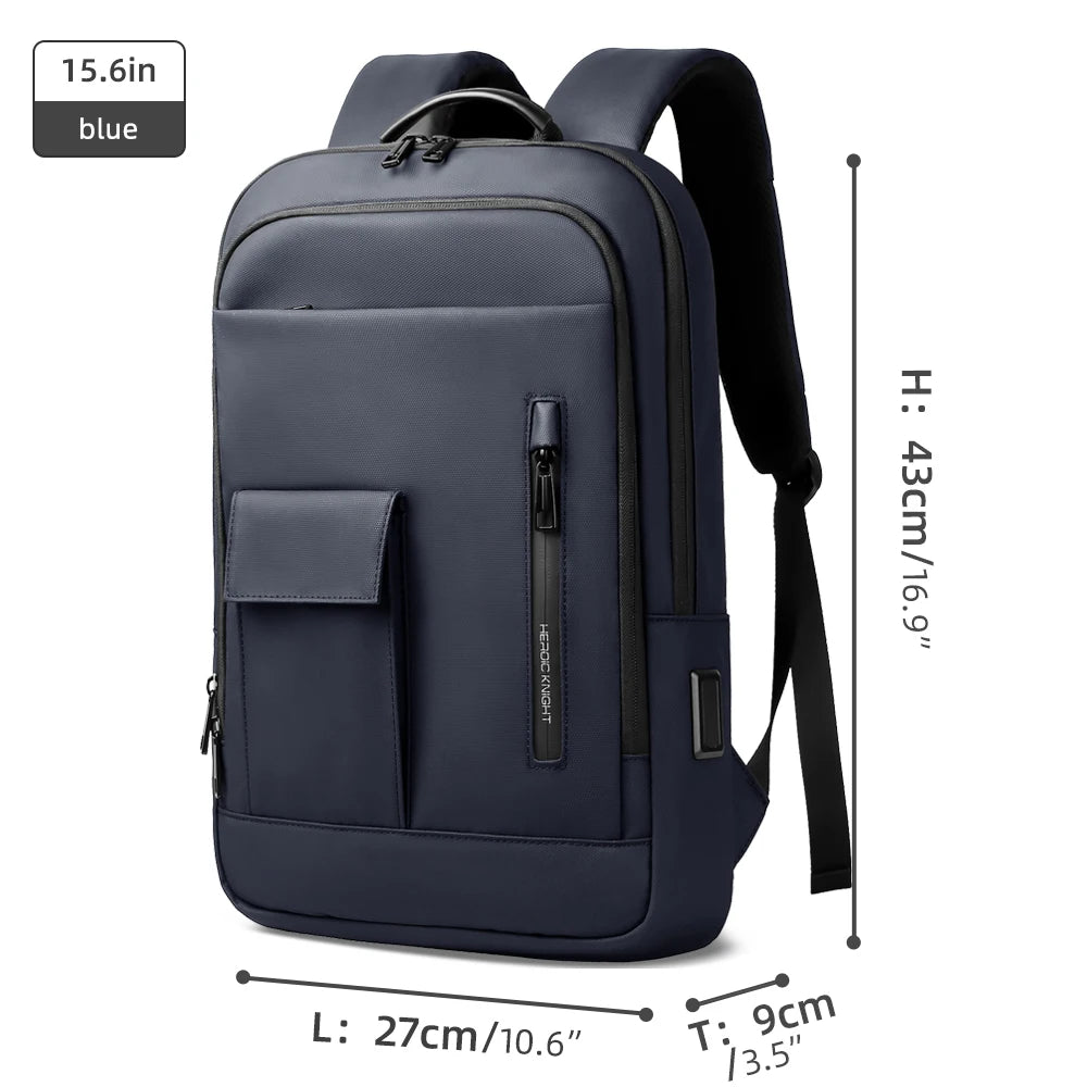 Heroic Knight Professional Laptop Backpack with USB Charging Port