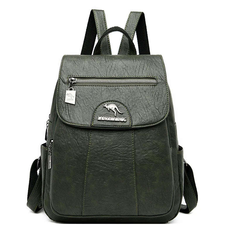 Women's Genuine Leather Vintage Backpack