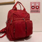 Women's Waterproof Nylon Travel Backpack - Multi-Pocket Laptop Bag
