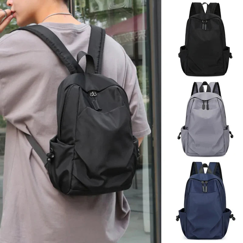 Men's Canvas Waterproof Backpack - Small Travel & School Bag