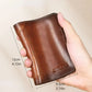 Men's Genuine Leather RFID Blocking Trifold Wallet