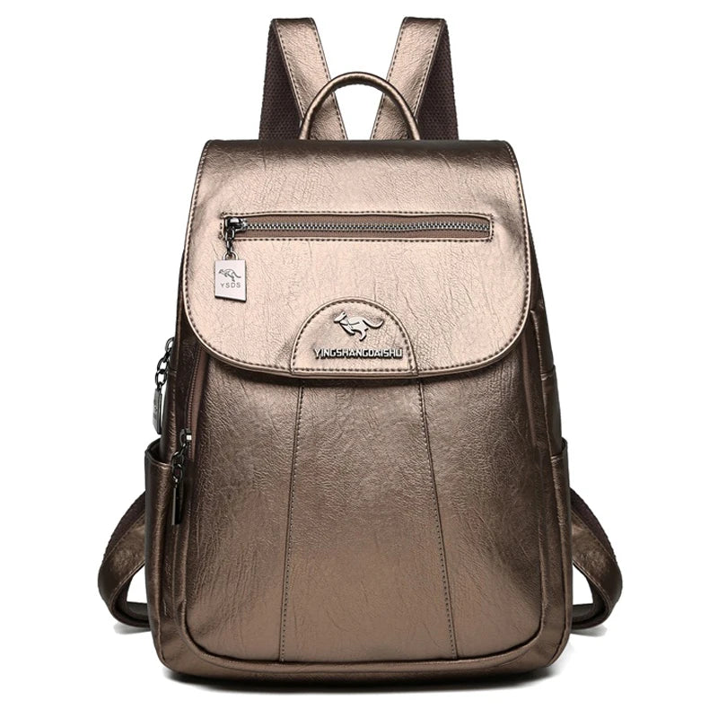 Women's Genuine Leather Vintage Backpack